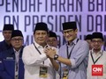 AHY Ikut Antar Prabowo-Sandi, Rombongan Diiringi Drum Band