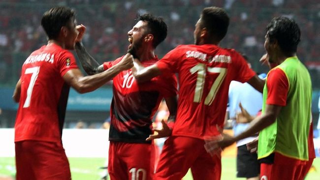 Timnas Indonesia vs Palestina Imbang 1-1 di Babak Pertama