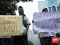 Demo 8 Orang, Koalisi Santri Tuntut MUI 'Buang' Ma'ruf Amin
