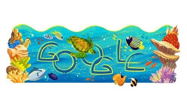 Google Doodle Rayakan Hari Jadi Taman Nasional Bunaken