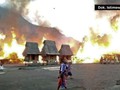 VIDEO: Puluhan Rumah Adat di Gurusina Dilalap Api