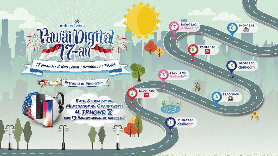 Hore! pawai digital pertama dalam sejarah akhirnya sukses.