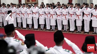 Istana: Paskibraka Putri Tak Berhijab Tetap Pakai Rok