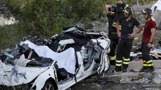 Operasi Pencarian Korban Jembatan Ambruk di Italia Disetop