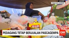 Pedagang Tetap Berjualan Pascagempa