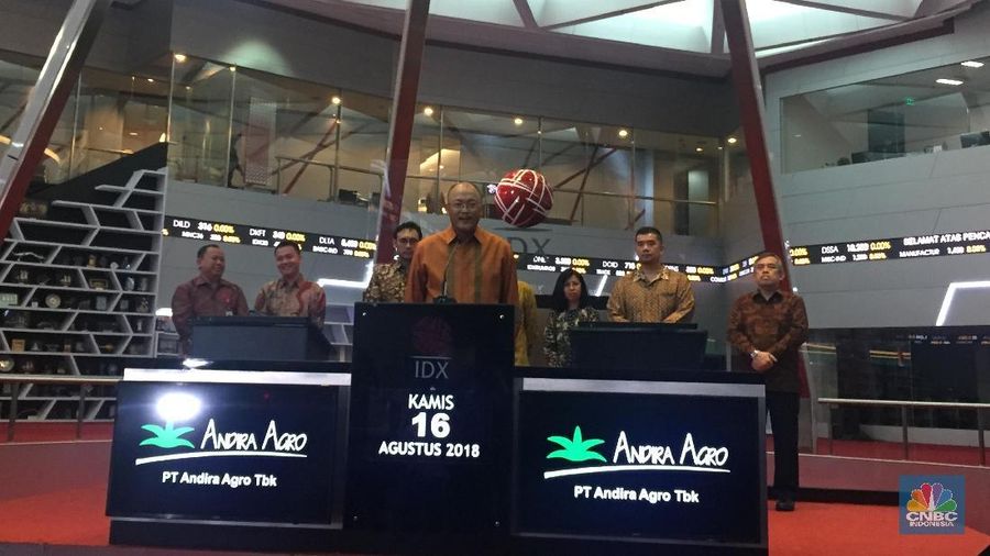 Bursa Efek Indonesia (BEI) menghentikan sementara perdagangan (suspensi) saham ANDI.