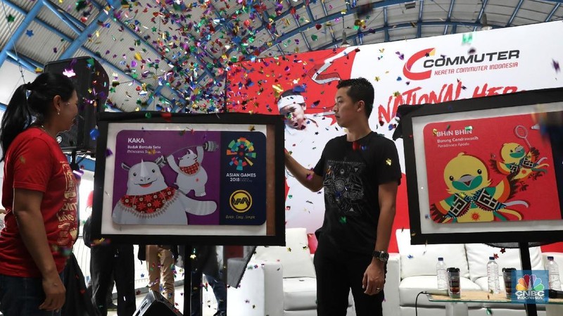 KMT edisi khusus Asian Games itu bergambar tiga maskot Asian Games, yakni Bhin Bhin, Atung, dan Kaka.