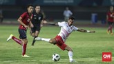 Stefano Lilipaly gagal menambah koleksi golnya saat Timnas Indonesia U-23 berhasil menaklukkan Laos dengan skor 3-0. (CNNIndonesia/Adhi Wicaksono)