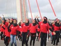 'Flash Mob' Pesona Merah Putih Buka Festival Teluk Ambon