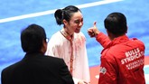 Emas Asian Games 2018 adalah emas pertama Lindswell Kwok di ajang empat tahunan tersebut. Empat tahun lalu, ia meraih perak. (ANTARA FOTO/INASGOC/Akbar Nugroho Gumay)