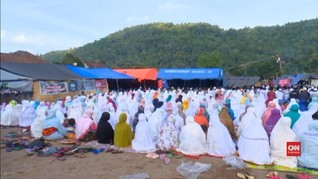 VIDEO: Keprihatinan Korban Gempa Lombok saat Rayakan Iduladha