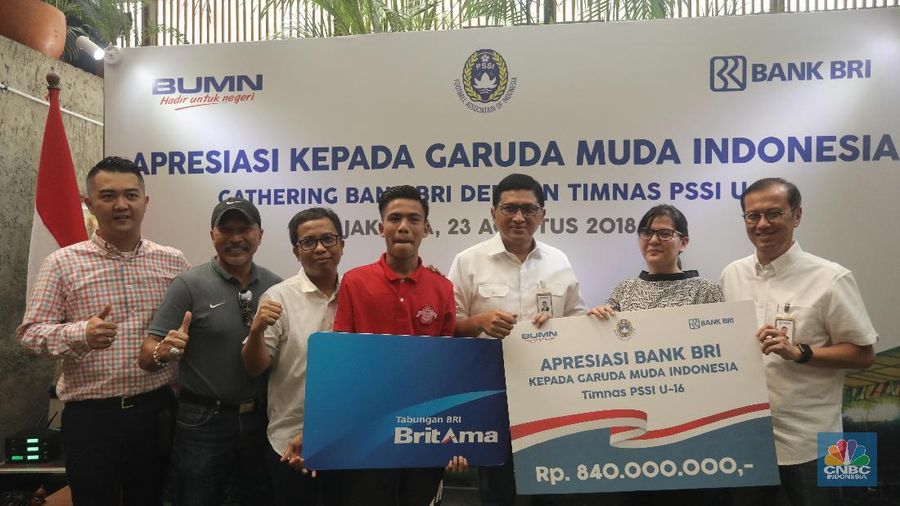 Bank BRI memberikan apresiasi berupa tabungan dengan total Rp 840 Juta
