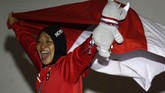 Catatan waktu yang dimiliki Aries Susanti Rahayu di Kejuaraan Dunia 2018 di Chongqing, China, 7,51 detik masih lebih baik dibandingkan dengan saat di final Asian Games 2018. (REUTERS/Edgar Su)