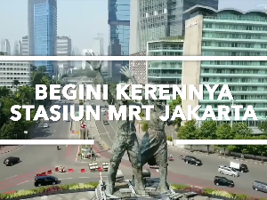 Kerennya Stasiun MRT Jakarta yang Mirip Singapura!