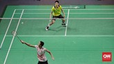 Jonatan Christie di atas kertas tidak diunggulkan atas Chou Tien Chen yang kini menempati posisi enam dunia. Namun, Jonatan menampilkan permainan luar biasa melawan Chou Tien Chen. (CNN Indonesia/Adhi Wicaksono)