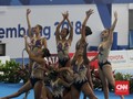 FOTO: Pesona Tim Renang Artistik Indonesia di Asian Games