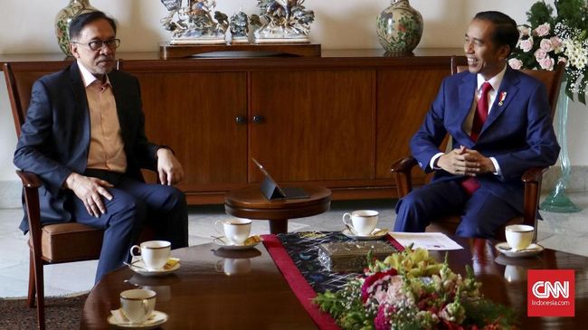 Anwar Ibrahim Menemui Presiden Jokowi di Istana Bogor