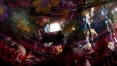 Seorang bocah India mengecat sebuah patung dewa Hindu, Krishna, di samping bayi pada suatu bengkel di Chenai. Bocah itu menyiapkan patung untuk festival