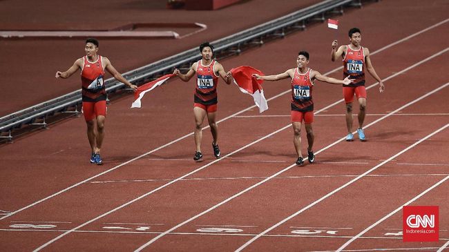 Rahasia Sukses Zohri Cs Raih Perak Estafet di Asian Games