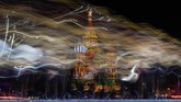 Anggota band The Central Military dari Kementerian Pertahanan Rusia tampil saat digelarnya Festival Musik Orkestra Militer Internasional