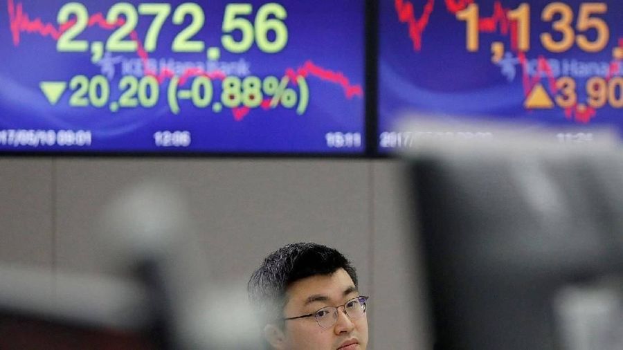 Mayoritas bursa saham utama kawasan Asia ditutup di zona merah.