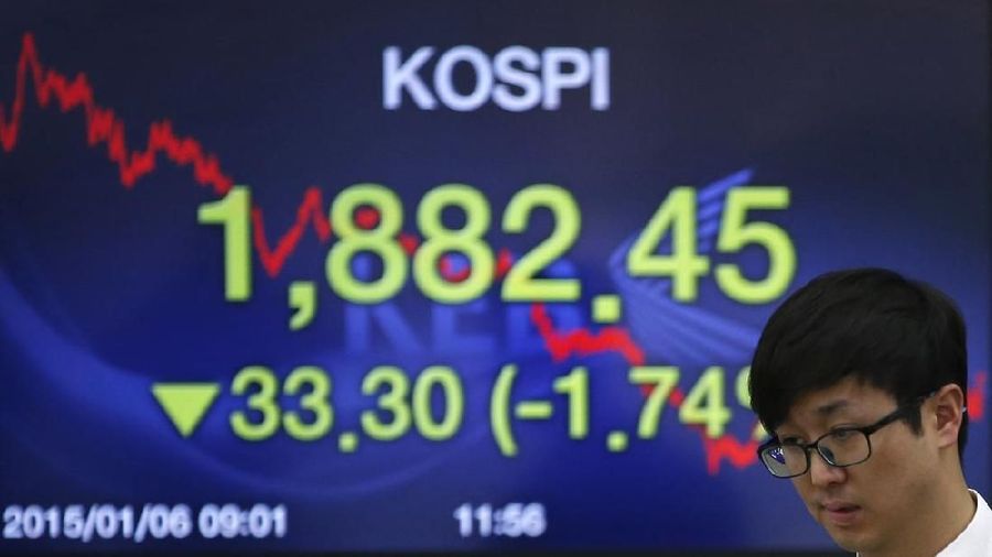 indeks Kospi turun 0,39%.