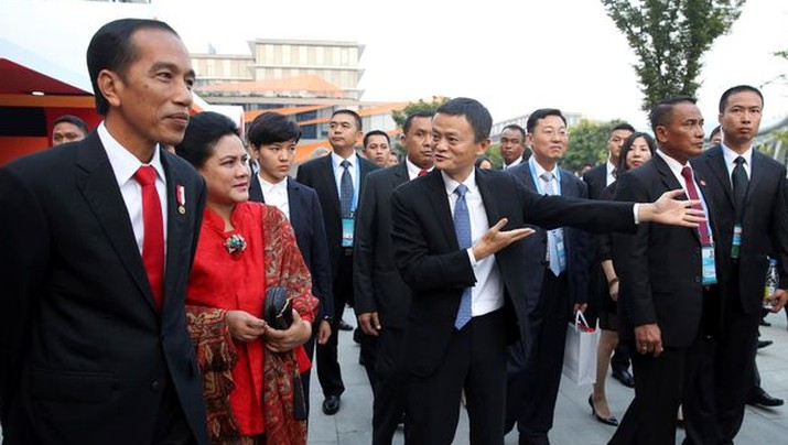 Jokowi-Jack Ma di China Jokowi-Jack Ma di China