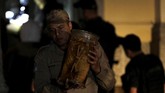 Penyebab kebakaran museum yang terletak di Rio de Janeiro itu belum diketahui pasti. (REUTERS/Ricardo Moraes)