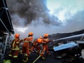Pasar Sederhana Bandung Terbakar, Pedagang Berhamburan
