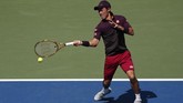 Kei Nishikori juga memastikan tempat pada babak perempat final AS Terbuka 2018 setelah menundukkan Philipp Kohlschreiber 6-3, 6-2, dan 7-5. (Geoff Burke-USA TODAY Sports)