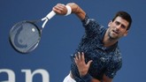 Novak Djokovic akan menjadi lawan John Mill pada babak perempat final. Djokovic mengincar gelar ketiga di Amerika Serikat Terbuka. (Jerry Lai-USA TODAY Sports)