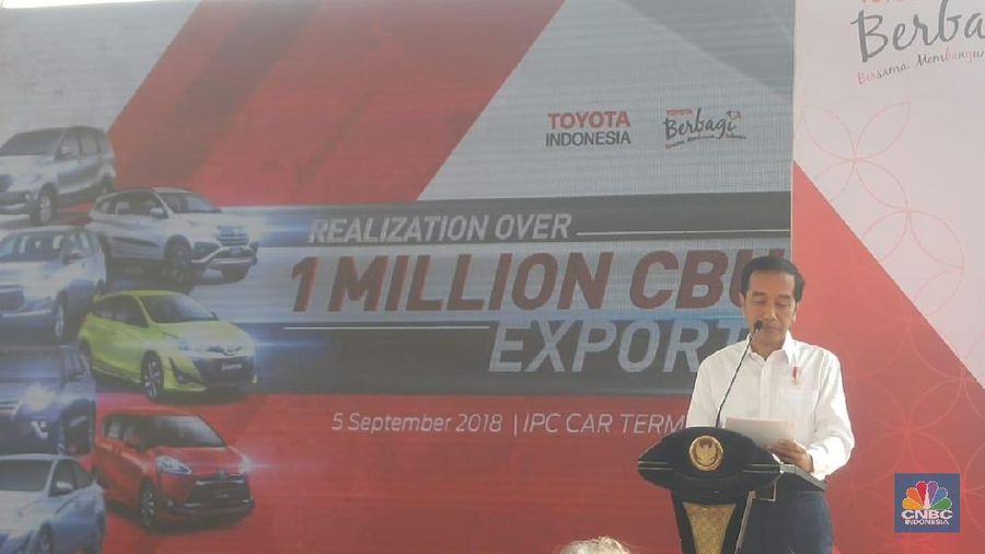 Presiden Joko Widodo ingin sektor otomotif menjadi andalan Indonesia.