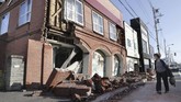 Gempa dangkal ini tidak berpotensi tsunami. (Kyodo/via REUTERS)