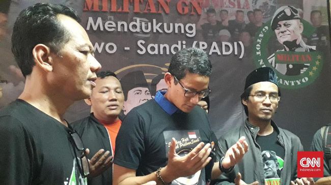 Sandiaga Janjikan Gatot Nurmantyo Posisi Jika Ikut Timses