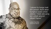Lukas Enembe, Gubernur Papua.