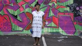 Wileen Pagaduan (35) berpose di Brooklyn, New York, AS, 2 September 2018.