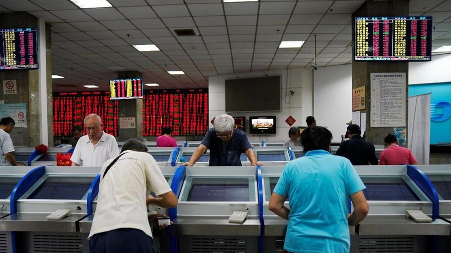 Mayoritas bursa saham utama kawasan Asia bergerak di zona merah perdagangan keempat di pekan ini, Kamis (19/12/2019).