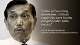 Luhut Pandjaitan, Menteri Koordinator Bidang Kemaritiman.