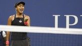 Naomi Osaka berhasil menjadi petenis Jepang pertama yang mampu memenangkan grand slam Amerika Serikat Terbuka. (REUTERS/Geoff Burke-USA TODAY Sports)
