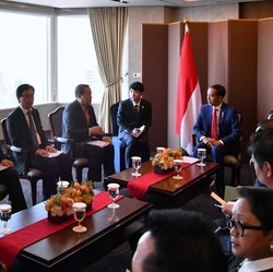 Ke Korea, Jokowi Bertemu dengan Bos Hyundai, Lotte, dan Posco