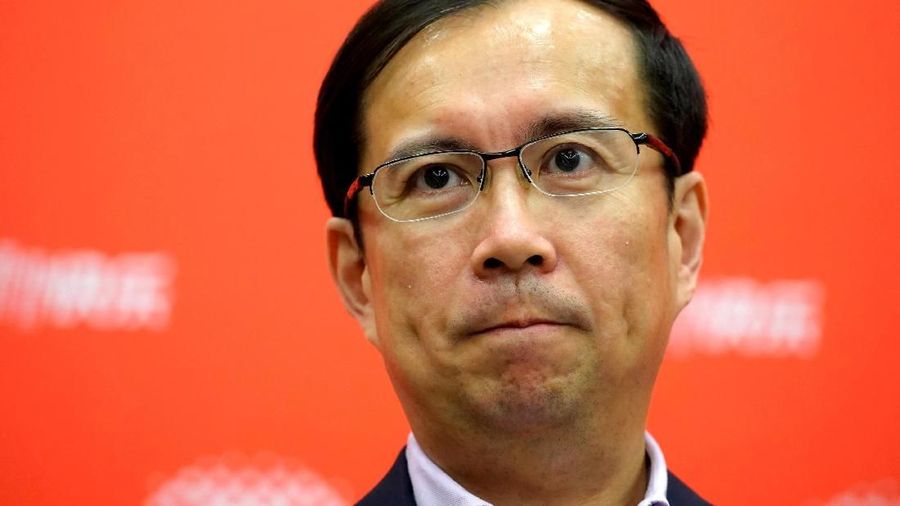 FILE PHOTO: Daniel Zhang, Chief Executive Officer of Alibaba Group Holding Ltd., attends the Alibaba Group's 11.11 Singles' Day global shopping festival in Shanghai, China, November 11, 2017. REUTERS/Aly Song/File Photo