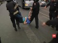 VIDEO: Ricuh Demonstrasi di Rusia, 300 Orang Ditahan