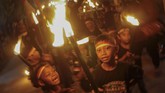 Pawai 1.000 obor juga dirayakan di Pekalongan, Jawa Tengah, Senin (10/9) malam. (Antara/Harviyan Perdana Putra)