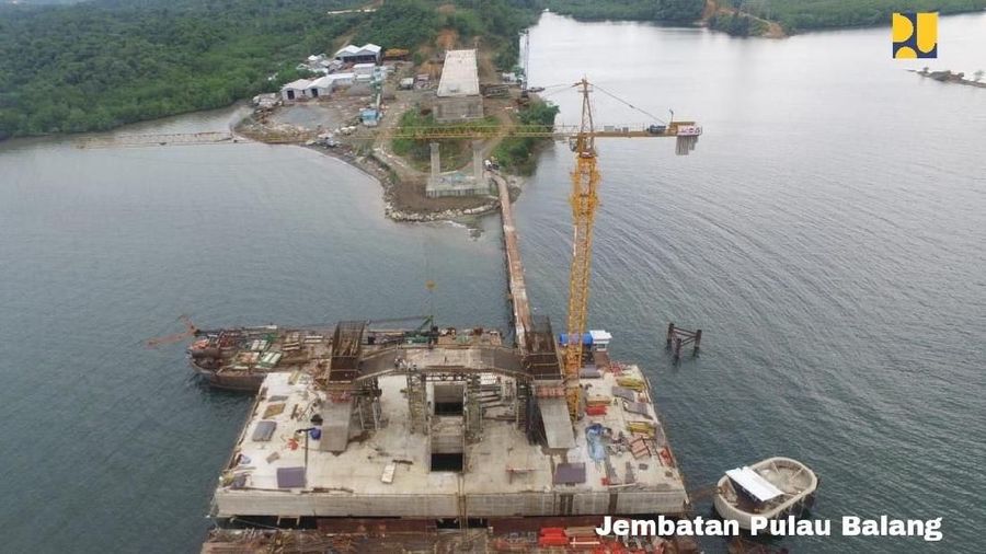 Progres fisik dari Jembatan sudah mencapai 58,23% dengan target rampung pada bulan November 2019.