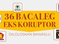 INFOGRAFIS: 36 Bakal Caleg Eks Koruptor Diloloskan Bawaslu