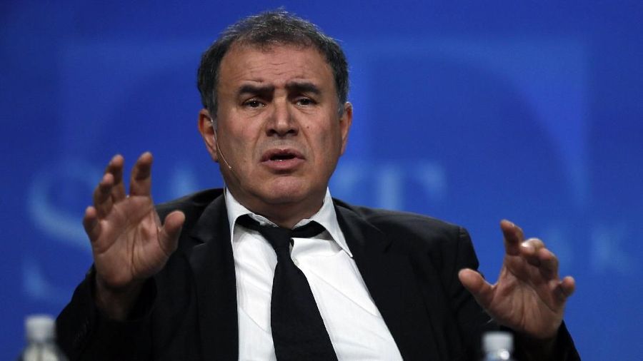 Nouriel Roubini, an economics professor, speaks at a panel discussion at the SALT conference in Las Vegas May 14, 2014. SALT is produced by SkyBridge Capital, a global investment firm. REUTERS/Rick Wilking