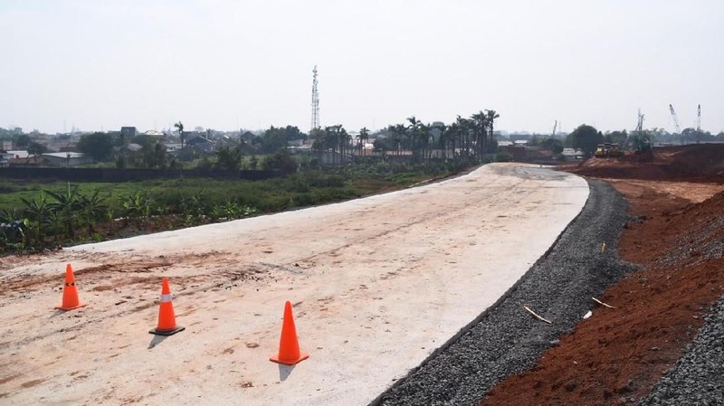 Saat ini progres pembangunan tol Kunciran-Serpong sepanjang 11,19 kilometer (km) sudah 66,43% per 13 September 2018.