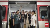 PT LRT Jakarta menargetkan kereta Light Rail Transit (LRT) Jakarta ditargertkan bisa beroperasi pada akhir 2018 atau awal 2019. (CNN Indonesia/ Hesti Rika)