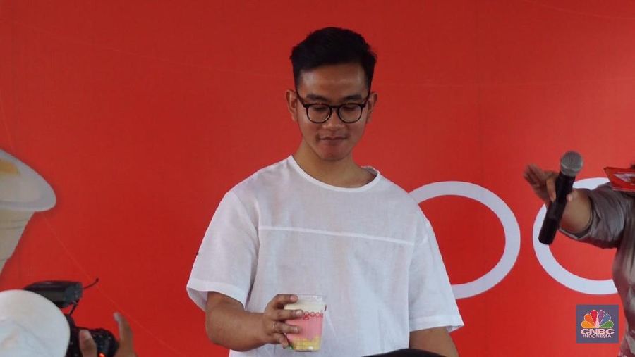 Peluncuran Goola, produk minuman milik Gibran Rakabuming