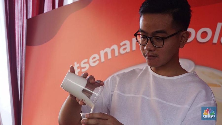 Peluncuran Goola, produk minuman milik Gibran Rakabuming